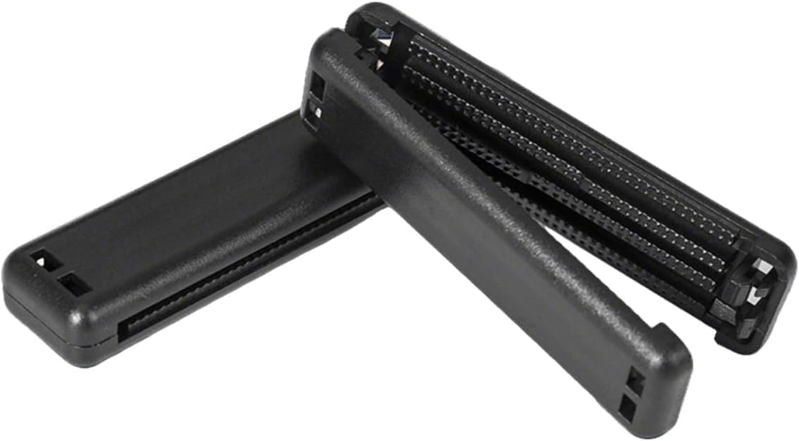 Wcawnlt 2 Piezas Ajustador Universal de Cinturón de Seguridad para Coche - Reductor de Presión para Hombros y Cuello Negro, Confort Ergonómico Ideal para Conductor y Pasajero