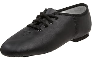 SHADOW DANCE UK - Black Lace-Up Jazz Shoes Girls - Leather Ballet Shoes with Cotton Lining – Split Sole for Dance, Gymnastics & Theatre