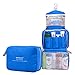 Produktbild Kulturtasche zum Aufhängen Kulturbeutel Kulturtasche zum Aufänhangen Waschtasche Toiletbag Kosmetiktasche Reisetasche Beutel Bag für Reisen, Outdoor, Urlaubs, Geschäftsreise-BLAU