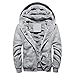 Produktbild togel Herrenjacke Herren Kapuzenpullover Winter Warm Fleece Zipper Sweater Jacke Outwear Mantel Lässig Komfortable Hoodie Einfarbige Jacken Mode Warm Pullover Langarm Slim Fit Blau Schwarz Grau Rot