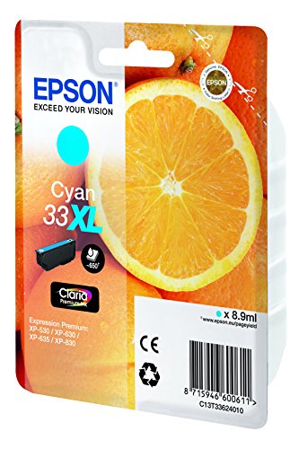 Epson T3362 Orange, Claria Premium Tinte, Text- und Hochglanzfotodruck XL (Singlepack) cyan - 2