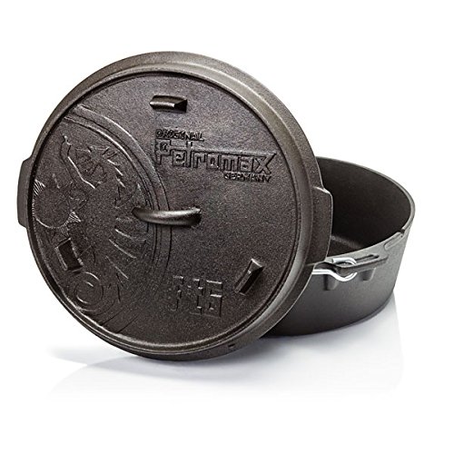 Petromax FT6 - Olla sin Patas, Fondo Plano (Olla Holandesa)