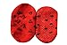 Weri Spezials Baby-Unisex ABS Terry Sole Anti Non Slip Ladybug Tights 12-18 Months Red