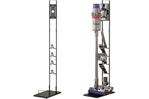 Foho Stojak do Dyson Gen5 V15 V12 V11 V10 V8 V7 V6, DC30-DC74, Odkurzacza Wolnostojący Metalowy Uchwyt z Bazą, Kompatybilny z Akcesoriami, Bez Wiercenia, Oszczędność Miejsca