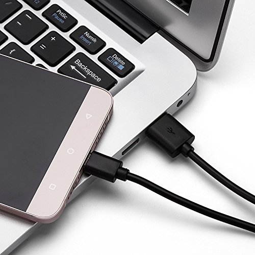 VAPIAO Micro USB Ladeset [Ladekabel und Netzteil] 2 Meter Set fÃ¼r Android, Samsung Galaxy, HTC, Huawei, Sony, Nexus, Nokia, Kindle, LG, Blackberry von in schwarz
