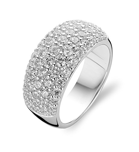 Ti Sento Ring rhodiniertes Sterling-Silber 925 Zirkonia-Steine 1546ZI