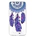 Produktbild Hülle für Xiaomi Redmi 4A , IJIA Transparent Blau Federn Windspiele TPU Weich Silikon Stoßkasten Cover Handyhülle Schutzhülle Handytasche Schale Case Tasche für Xiaomi Redmi 4A (5.0")