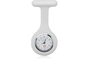 gaubss Nurse Fob Watch with Brooch, Nurses Watches for Women Men, Fob Watches for Nurses, Doctors, Paramedics - Easy to Read-Quartz Movement, Ideal for Healthcare Professionals