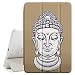 Produktbild Graphic4You Buddha-Kopf (Hellbraun) Smart cover Hülle Dünn Tri-Fold Schlank Superleicht Ständer Cover Schutzhülle Tasche für Apple iPad 2017 (9.7")