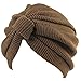 Produktbild Amorar Women's Cotton Indian Hut, Handgemachte Knoten Turban Hut Baotou Hut Schal Mütze häkeln Cap Winter Zubehör