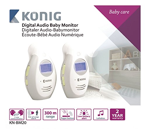 König Digitaler Audio-Babymonitor mit LCD-Anzeige - 7