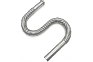 TOSSPER 1pc Acero Inoxidable Sifón Flexible Dn30 Fregadero Residuos Fija Lavabo 80 Cm De Manguera De Drenaje para Los Accesorios De Baño De Drenaje