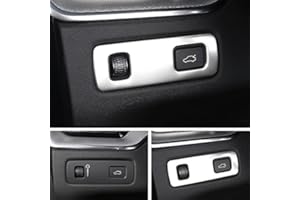YUZHONGTIAN Für XC90 2015-2020 / XC60 2018 2019 / S90 V90 2017-2019 Interieur Dekor Edelstahl Matt