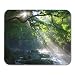 Produktbild Mouse Pads Green Forest Mountain Stream and Shaft Beam of Light Mouse Pad for notebooks, Desktop Computers mats Office Supplies
