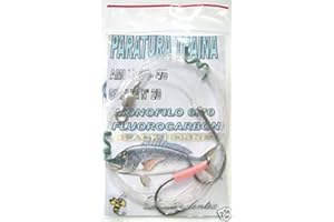 Piranha Fishing Line TRAINA PARATURA DENTICE in FLUOROCARBON 100%