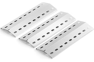 FIRXZYMZ 39,5x15 cm Universal Edelstahl Brennerabdeckung Heizplatte für Landmann Grillchef,Landmann Triton,Landmann Minton,Landmann Avalon,Grandhall Maxim GT4, Hitzeschild Flavorizer Bars Ersatzteil
