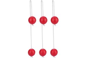 ‎VGEBY1 3 Paar Leiter Golfball, Leitergolf Bälle Kugeln Leiter Werfen Bolas Spiel Set Garten Spielzeug Für Erwachsene Kinder Kleinkinder (Rot) Leitergolf Bälle