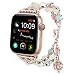 Produktbild Mumuj Mode Elegant Damen Metall Armband, Schmuck Glanz Ersatz Watch Band Jewelry Metallarmband mit Schmuck Ersatzband für Apple Watch 38mm / 40mm Serie 4 3 2 1 (Roségold)