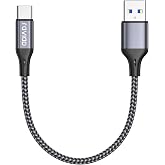 RAVIAD USB 3.0 to USB C cable short 50 cm fast charging cable USB C
