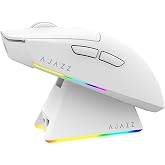 Coverzone AJAZZ AJ139 V2 MC Mouse with 3 Different Connection Modes-RGB Magnetic Charging Station-PAW 3311 Sensor-500 mAh Battery-66 Gram