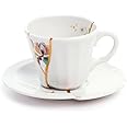 Seletti Kintsugi Tazzina con piattino in porcellana e oro 24 carati mod. 3