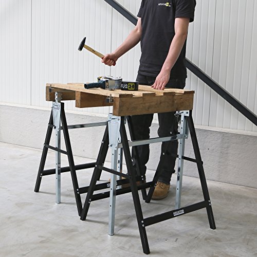 2 Stück Gerüstböcke höhenverstellbar max. 180 kg KRT671003 - 5