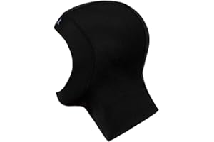 JINTN Neoprene Wetsuit Dive Hood 1MM Scuba Hood Surfing Hat Thermal Dive Hood Water Hood Swimming Caps Diving Hat for Men Women,Black,L