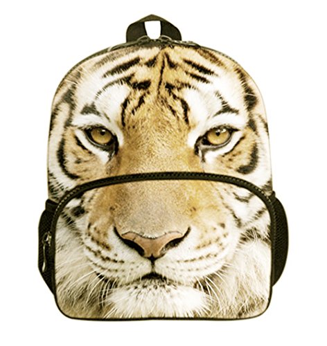 3D Animals Image Kids Backpack Fashion Unique Schoolbag Portable wool felt Daypack