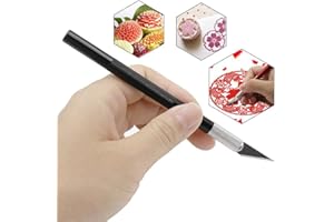 REMOTIL Bisturí Manualidades, Cutter Precisión Con Cuchillas Profesional. Herramienta Cuter Pluma Para Corte De Material: Papel, Cartón, Madera, Eva. Juego De Cuchillo Quirúrgico. Kit 6 Pcs. Hobby Knife.