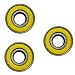 Produktbild Tri Fidget Spinner Zubehör, Holeider Hybrid Kugellager Stahl Ball Tri Spinner Fidget 608 ZZ EDC Fidget Spielzeug 3PCS (Gelb)