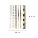 Teenitor 12 Sheets Metallic Temporary Tattoos Waterproof Flash Tattoos Metallic Henna Tattoos - 230+ Designs Temp Tattoos Sticker for Women & Girls - Arrows Feathers Bracelets Wrist & Arm Bands(Gold Silver Black)