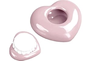 CHUNLINLAODA Small Urn for Human Ashes Keepsake Heart Urn, Handicrafted Ceramic Urn, Mini Urn Made of Ceramic, Keepsake Urn, Pet Urn, Mini Cremation Urn for Human Pet Ashes (Pink)