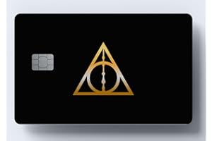 WORKIRAN Deathly Hallow Card Sticker | Office-Themed Credit Card Cover | Green, Plastic, Matte, Waterproof