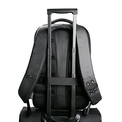 JSVER Business Laptop Rucksack 15 6 Zoll mit USB-Ladekabel  Wasserabweisende