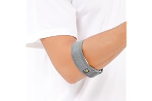 Bracelet Anti Épicondylien BRACOO EP40 avec coussinet EVA, Coudière Strap Tennis/Golf Elbow, Aide à la Récupération des Tendinites, Support Ciblé et Ajustable, Bras Droit ou Gauche, Vendu à l'Unité