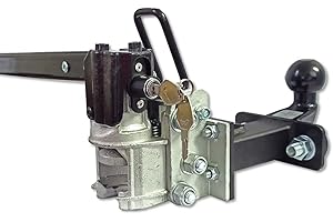 XIMPLIO Abklappbare und abschließbare Hakenverlängerung 250 mm für Fahrradträger inkl. Steckkupplung für jedes Type Anhängerkupplung