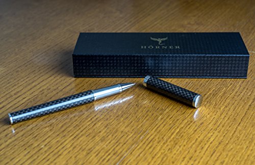 HÖRNER Peter der Große – Premium Carbon-Tintenroller in edler Geschenkbox - 4