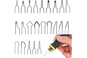 通用 23-częściowy zestaw końcówek pirograficznych, regulowany zestaw końcówek do pirografii, przenośny mini drut grzewczy o wysokiej impedancji, do maszyny do pirografii, zamiennik drutu grzewczego