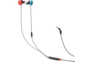JBL Quantum 50N, Cuffie da Gaming In-Ear con Filo, JBL QuantumSOUND Signature, Microfono Voice-Focus, Cursore Volume e Opzione Mute, Compatibilità Multi-Platform, Tecnologia Twistlock, Blu e Rosso