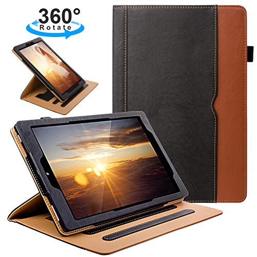 SYNTAKS Samsung Galaxy Tab A 10.5 Case 2018 Model SM-T590/T595 -[Corner Protection] 360 Degree Rotating Stand Smart Protective Cover with Auto Wake/Sleep,Black