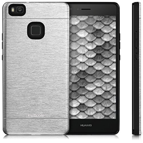 kwmobile Funda para Huawei P9 Lite - Carcasa Protectora de  Aluminio  para m  vil - Case  Trasero   Plata 