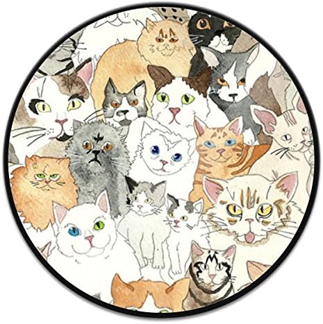 ROASEY Mount Expanding Phone Holder, Multifunction Cellphone Grip Release Hands Black Stand for Smartphones and Tablets pads (cat-b)