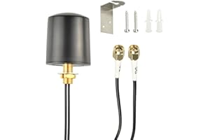 Boobrie 600-6000MHz MIMO Antenna 5M BMR-100 Low-Loss SMA Connector Coaxial Cable High-Gain Signal Booster for 4G/5G Router, WiFi, IoT & Mobile Networks