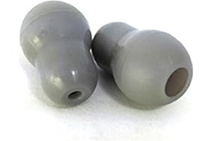 WINWILL Lot de 2 Embouts de bouchons d'oreilles en silicone pour Stéthoscope Littmann Gris