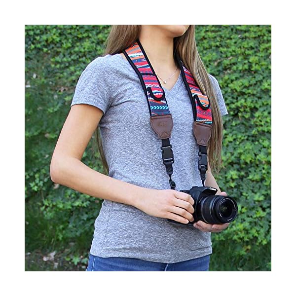USA Gear TrueSHOT Correa Camara Reflex, Bolsillos para Accesorios y Hebillas de Liberación Rápida - Compatible con Canon… - Image 3