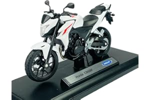 DROMADER Welly Honda CB 500 F CB500F Blanc Avec socle 1:18 1/18 Métal Modèle Moto Die Cast Neuf