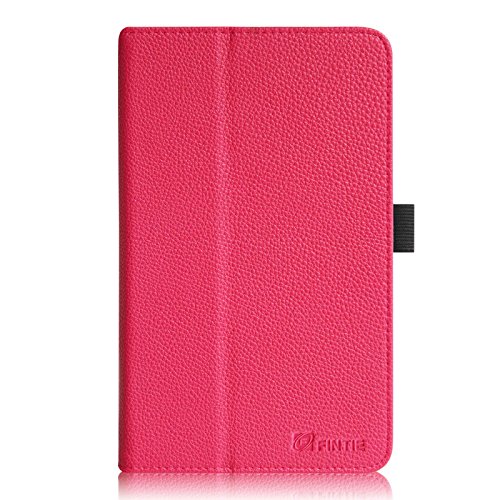 Fintie Asus ME181CX Folio Hülle Case – Slim Fit Schutzhülle Cover Tasche Etui für Asus ME181CX ProSieben Entertainment Pad 20,3 cm(8 Zoll) Tablet-PC (Asus MeMO Pad 8 ME181C), Magenta - 9