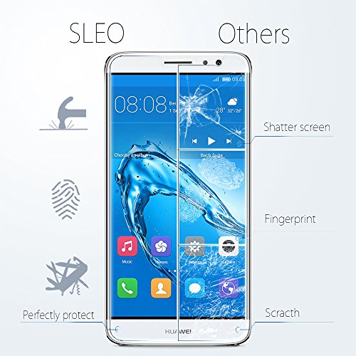 Huawei Nova Plus Panzerglas, SLEO Premium Film Displayschutzglas Taktil Ultra Transparent & Robust (9H) Perfekte Kratzfest Unsichtbare Tempered Glass Screen Protector schutzfolie für Huawei Nova Plus – 2 Pack - 6