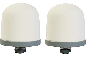 Huining - Filtro dell'acqua a cupola in ceramica, pre-filtrazione Zen, filtro di ricambio da 0,15 a 0,5 micron, per sistema di filtrazione a secchio d'acqua domestico 2PCS (ceramic filter 2PCS)