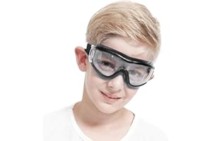 ‎COMLZD COMLZD Schutzbrille Kinder für Nerf Spielen Stoßfest Gläser Beschlagfrei Verstellbarer Riemen Passform für 5-12 Jahre